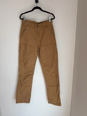 Men's Workwear Carpenter Pants in Brown - Durable Casual Trousers